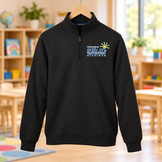 Early On ST253 black embroidered in an early childhood classroom