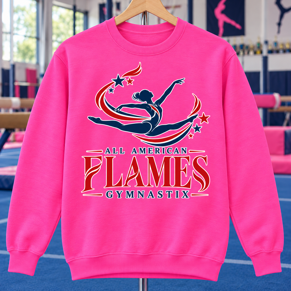 PC78 | Neon Pink | Stars in Motion | All American Flames Gymnastix