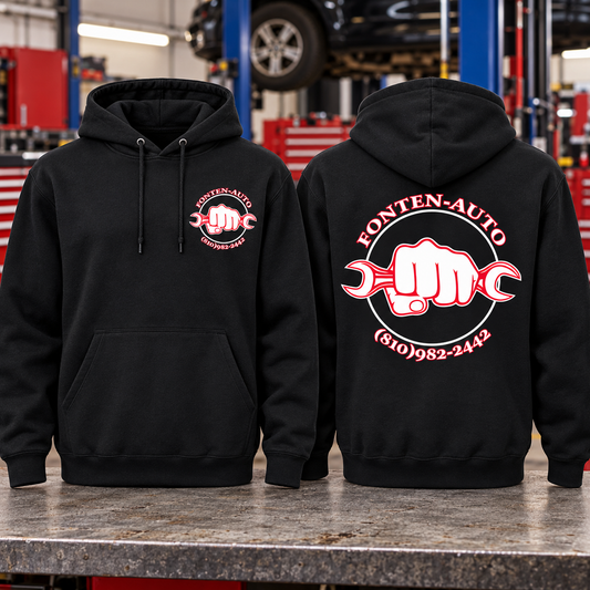 Fonten-Auto PC78H-black — branded auto-shop mockup
