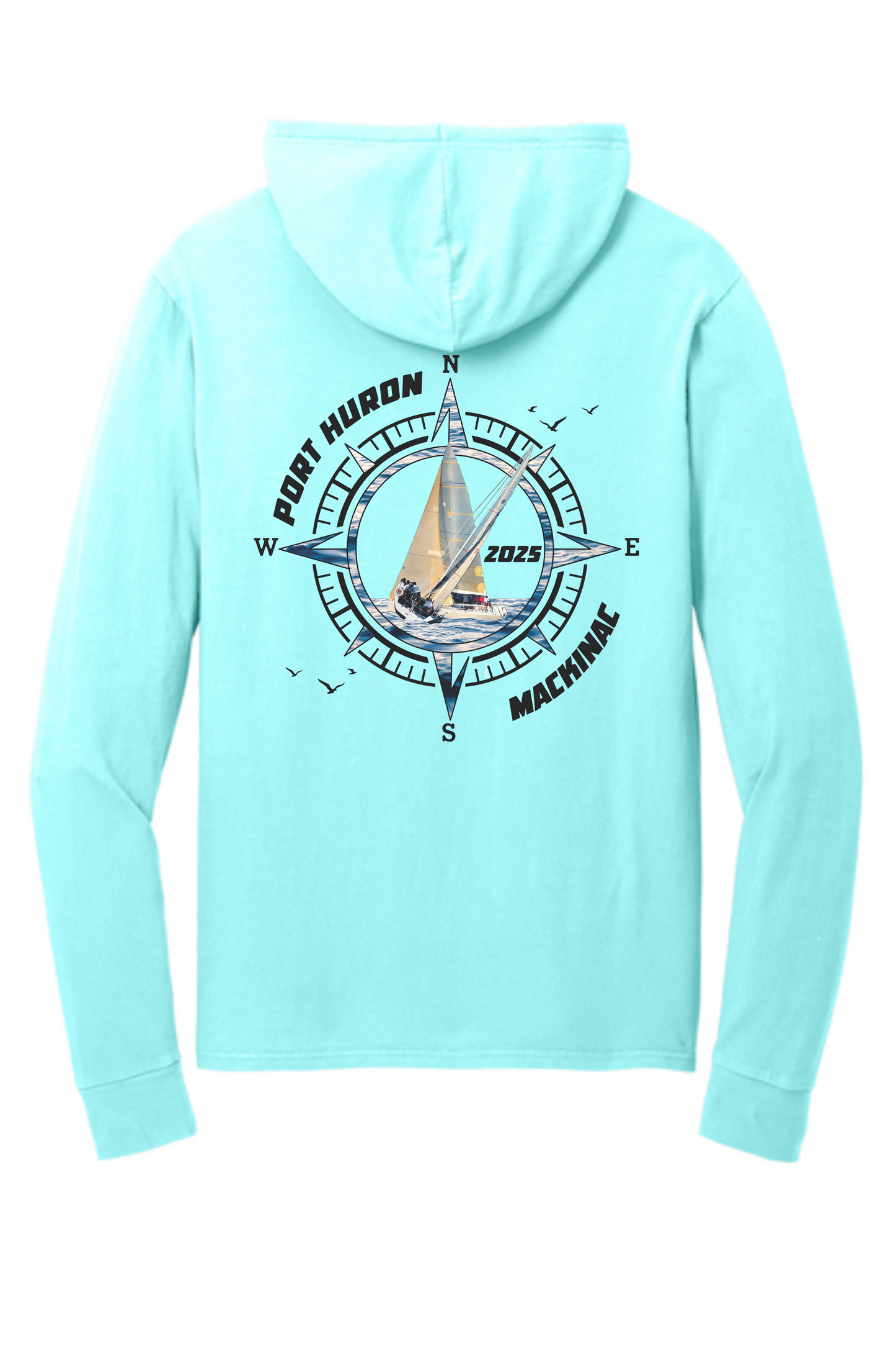 PHYC Port & Company® Beach Wash® Garment-Dyed Pullover Hooded Tee