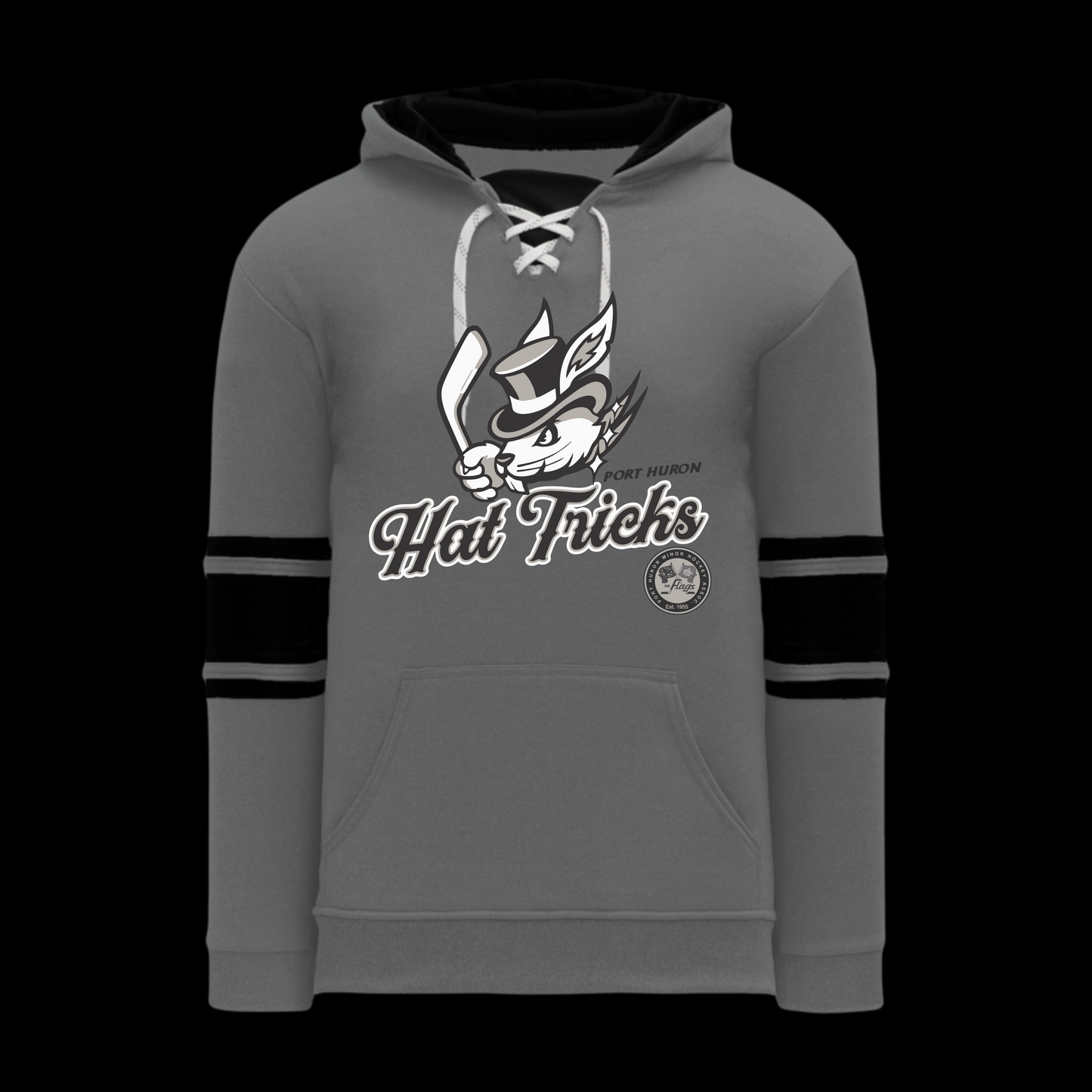 Hat Tricks Hockey Lace Hoodie AK1845