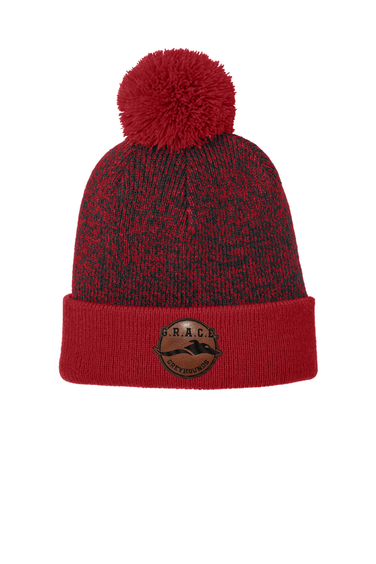Hounds of GRACE STC68 Halftime Heather Pom Beanie