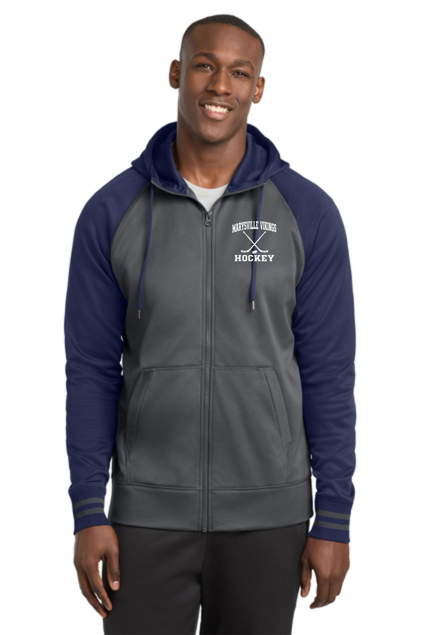 MV-ST236  Sport-Tek® Sport-Wick® Varsity Fleece Full-Zip Hooded Jacket