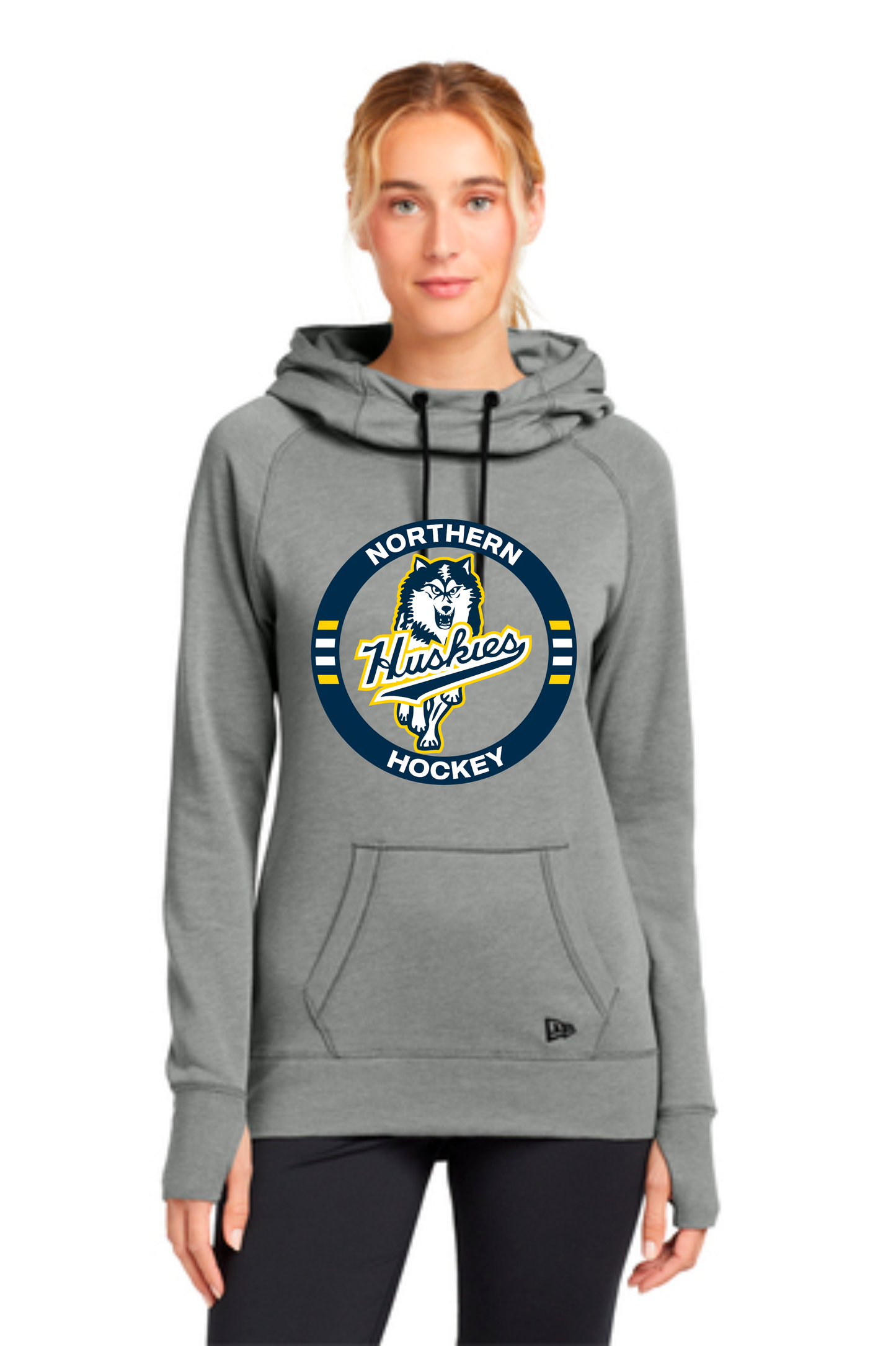 LADIES New Era® Tri-Blend Fleece Pullover Hoodie