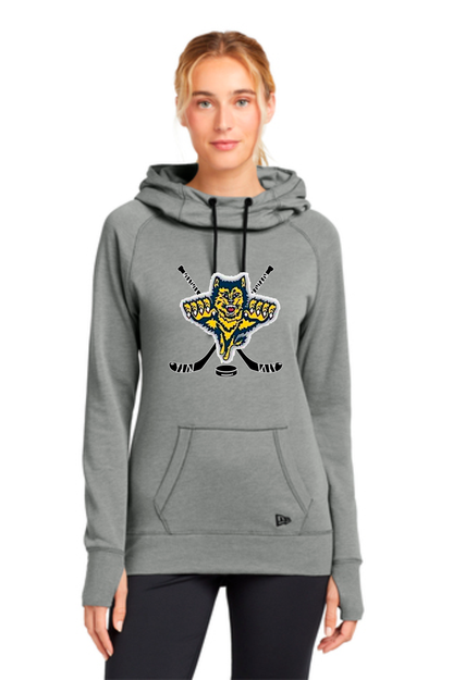 LADIES New Era® Tri-Blend Fleece Pullover Hoodie