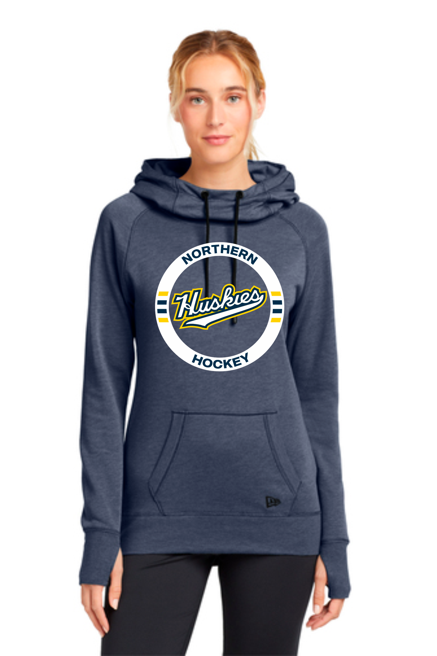 LADIES New Era® Tri-Blend Fleece Pullover Hoodie