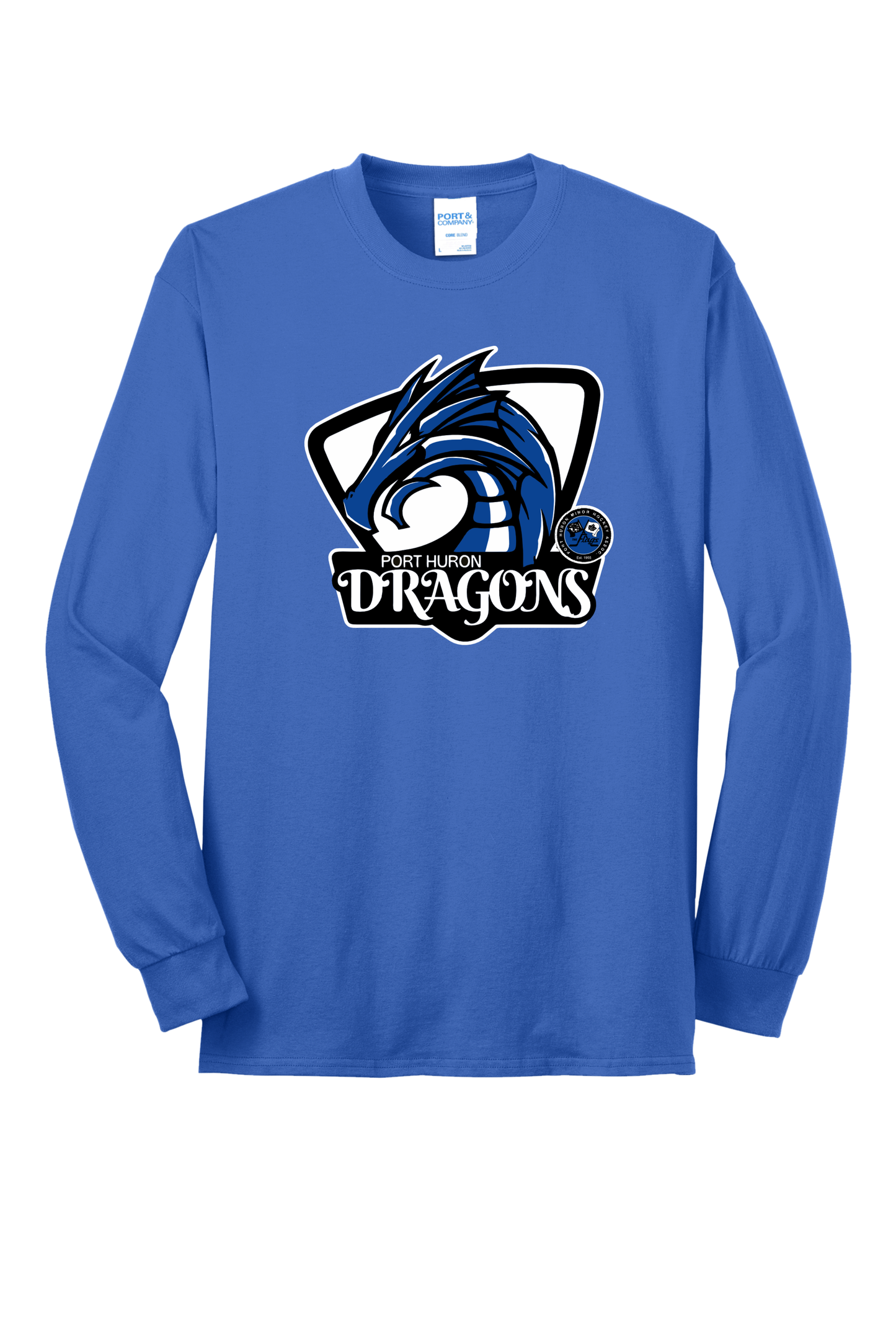 Dragons Hockey Long Sleeve Tee PC55LS