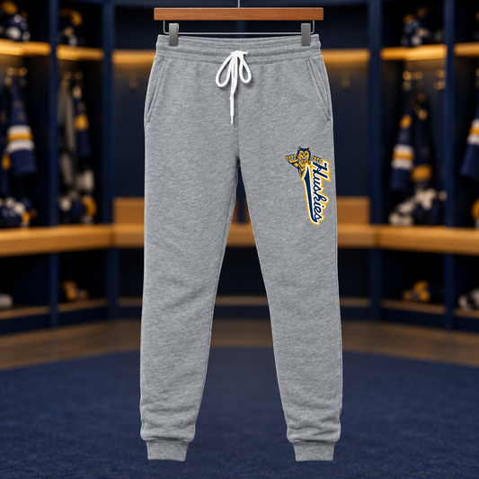 Northern Hockey · BELLA+CANVAS Joggers — Huskies leg print — Athletic Heather digital mockup