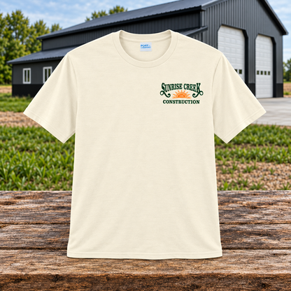 Sunrise Creek — PC43 — Natural — Front — barn and timber mockup