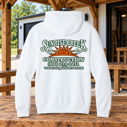 Sunrise Creek — PC68H — White — Back — barn and timber mockup