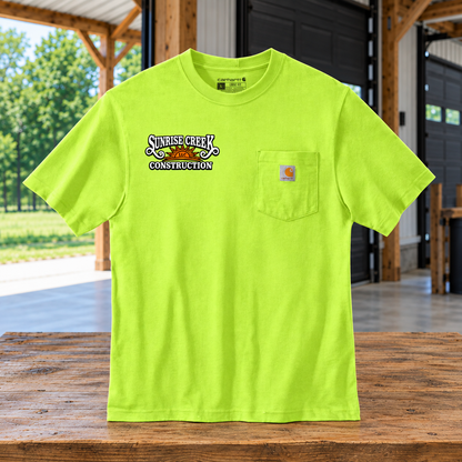 Sunrise Creek — CTK87 — Bright Lime — Front — barn and timber mockup