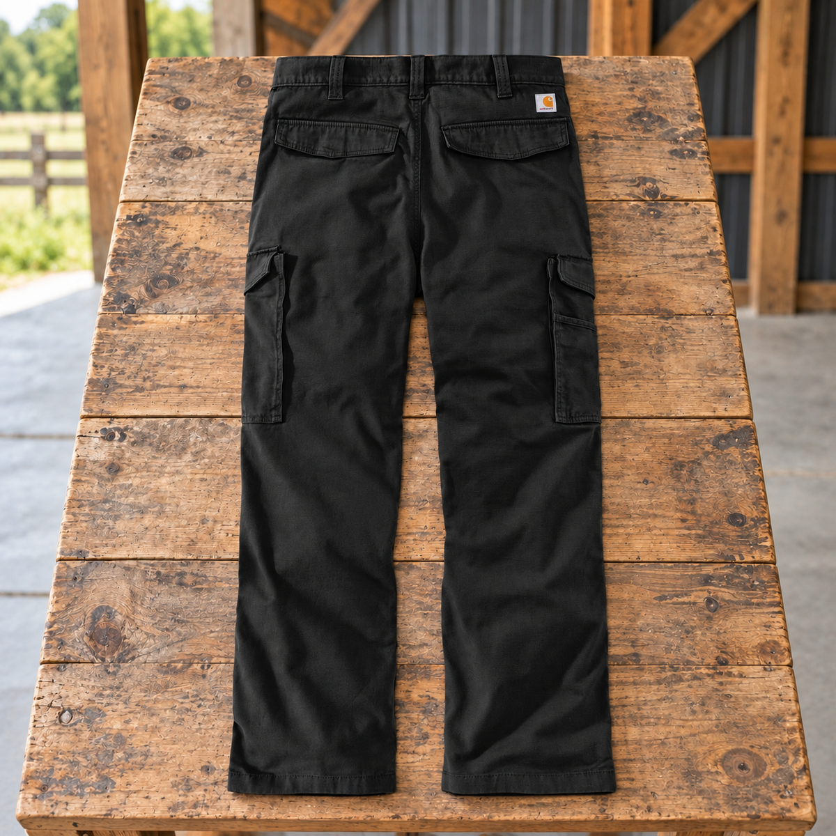 Sunrise Creek — CT103574 — Black — Back — barn and timber mockup