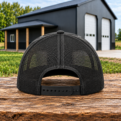 Sunrise Creek 112WH — Black — Back — barn and timber product mockup