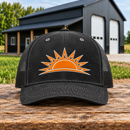 Sunrise Creek 112WH — Black — Front — barn and timber product mockup