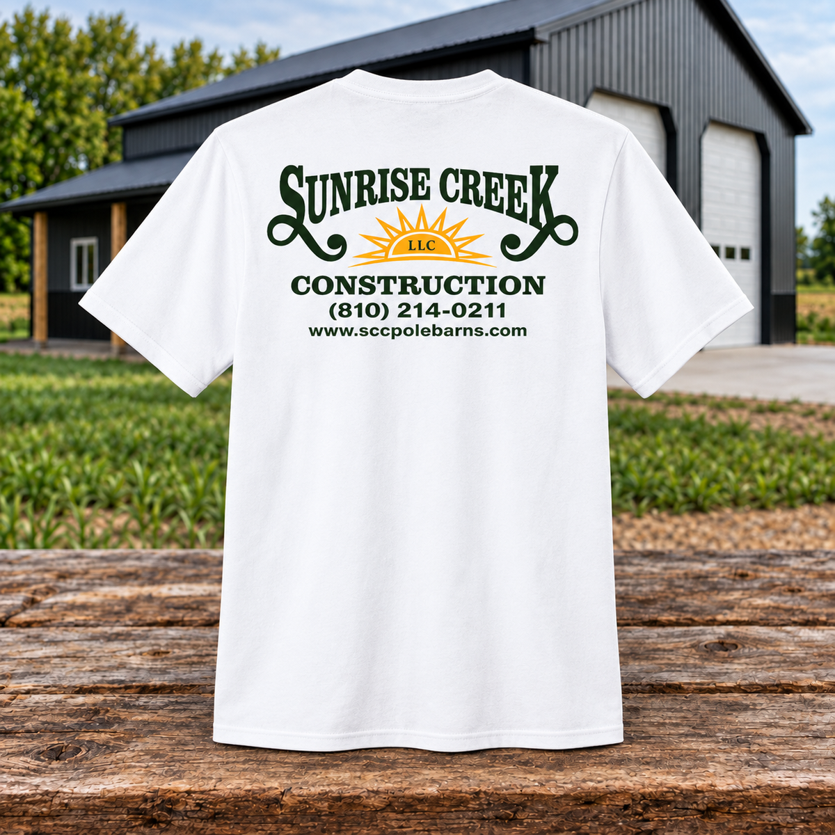 Sunrise Creek 29M — White — Back — barn and timber product mockup