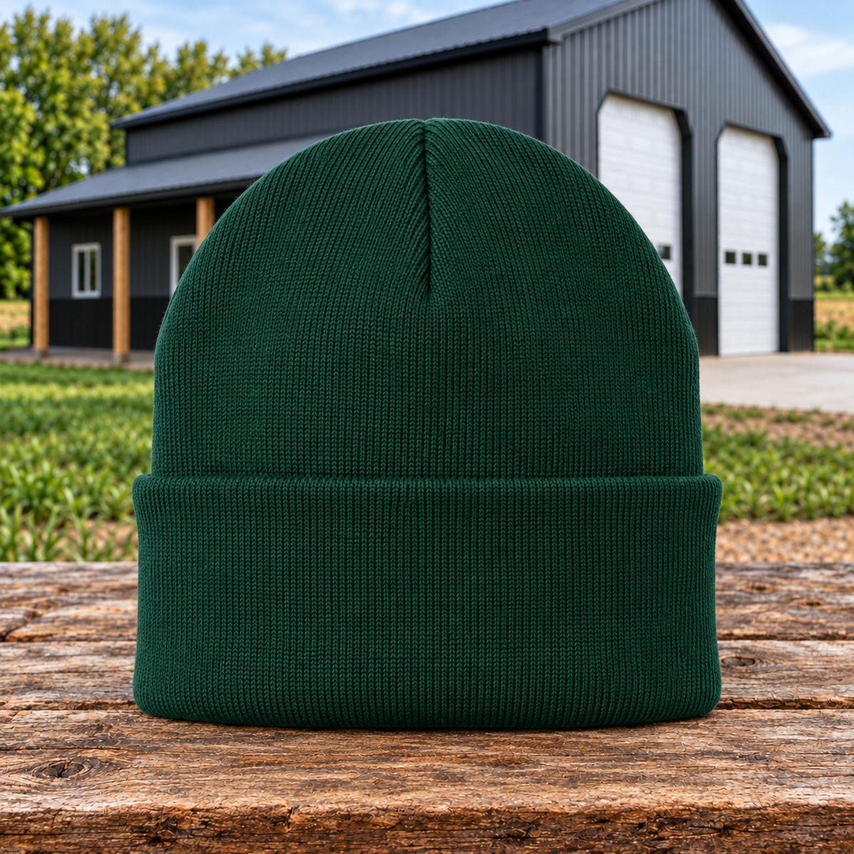 Sunrise Creek CP90 — Athletic Green — Back — barn and timber product mockup