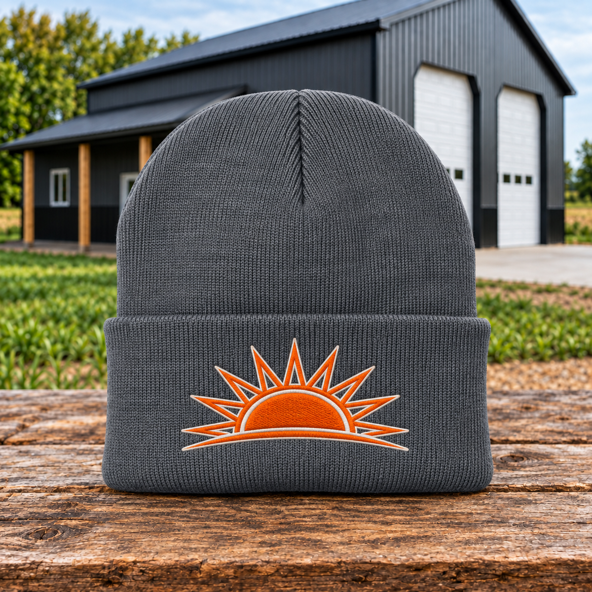 Sunrise Creek CP90 — Athletic Oxford — Front — barn and timber product mockup