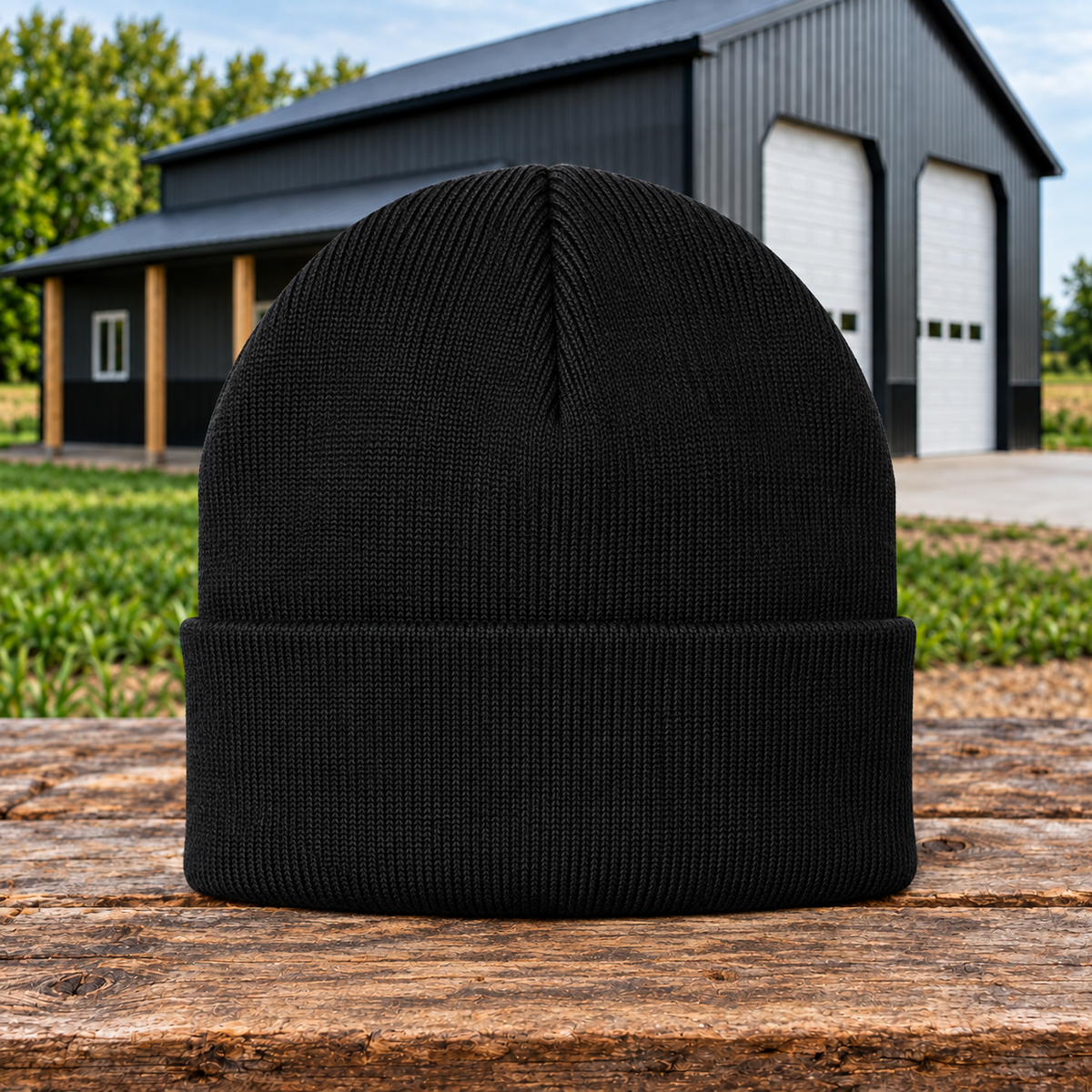 Sunrise Creek CP90 — Black — Back — barn and timber product mockup