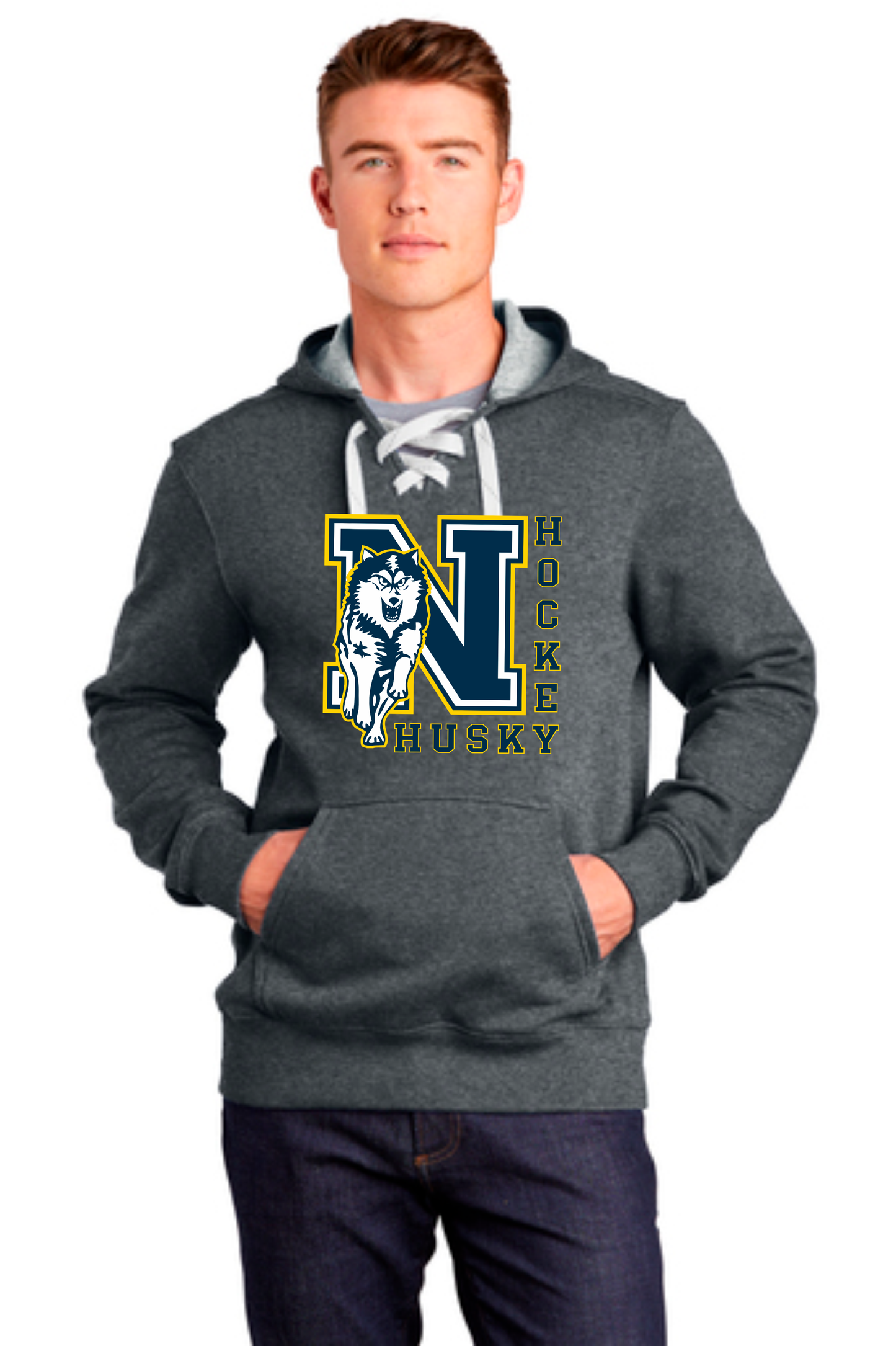 Sport-Tek® Lace Up Pullover Hooded Sweatshirt