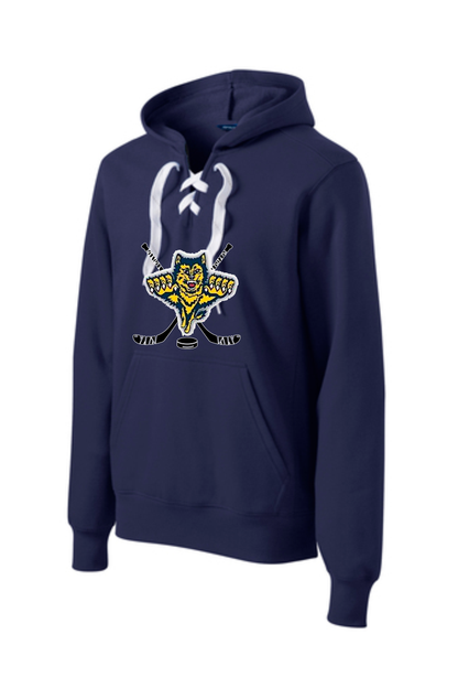 Sport-Tek® Lace Up Pullover Hooded Sweatshirt