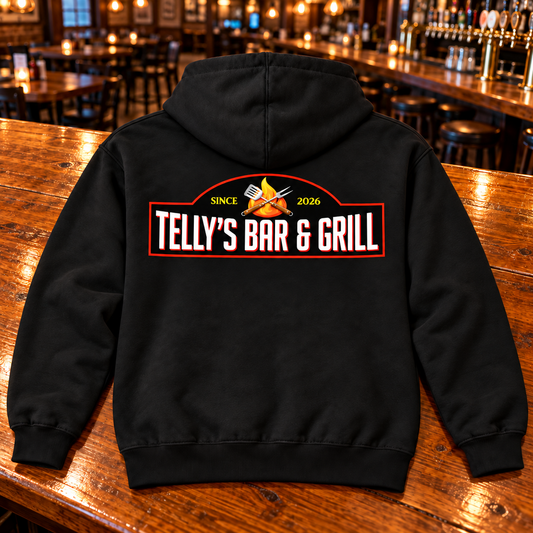 Black | Back | Original | Telly's PC78H-classic-back on a wood bar top