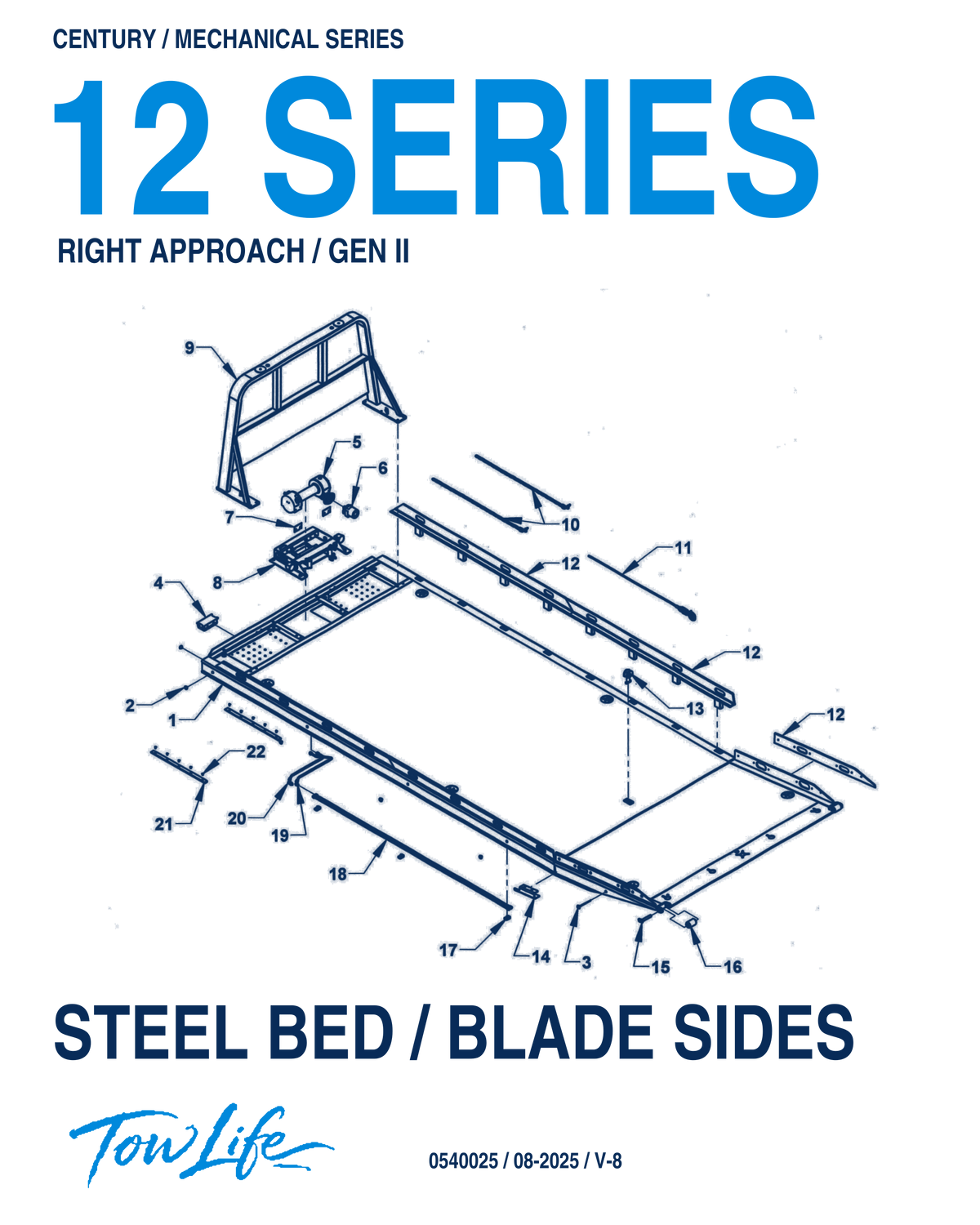 Tow Life design 91 — Century 12 SERIES / STEEL BED / BLADE SIDES