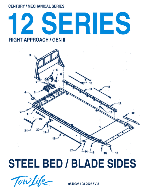Tow Life design 91 — Century 12 SERIES / STEEL BED / BLADE SIDES