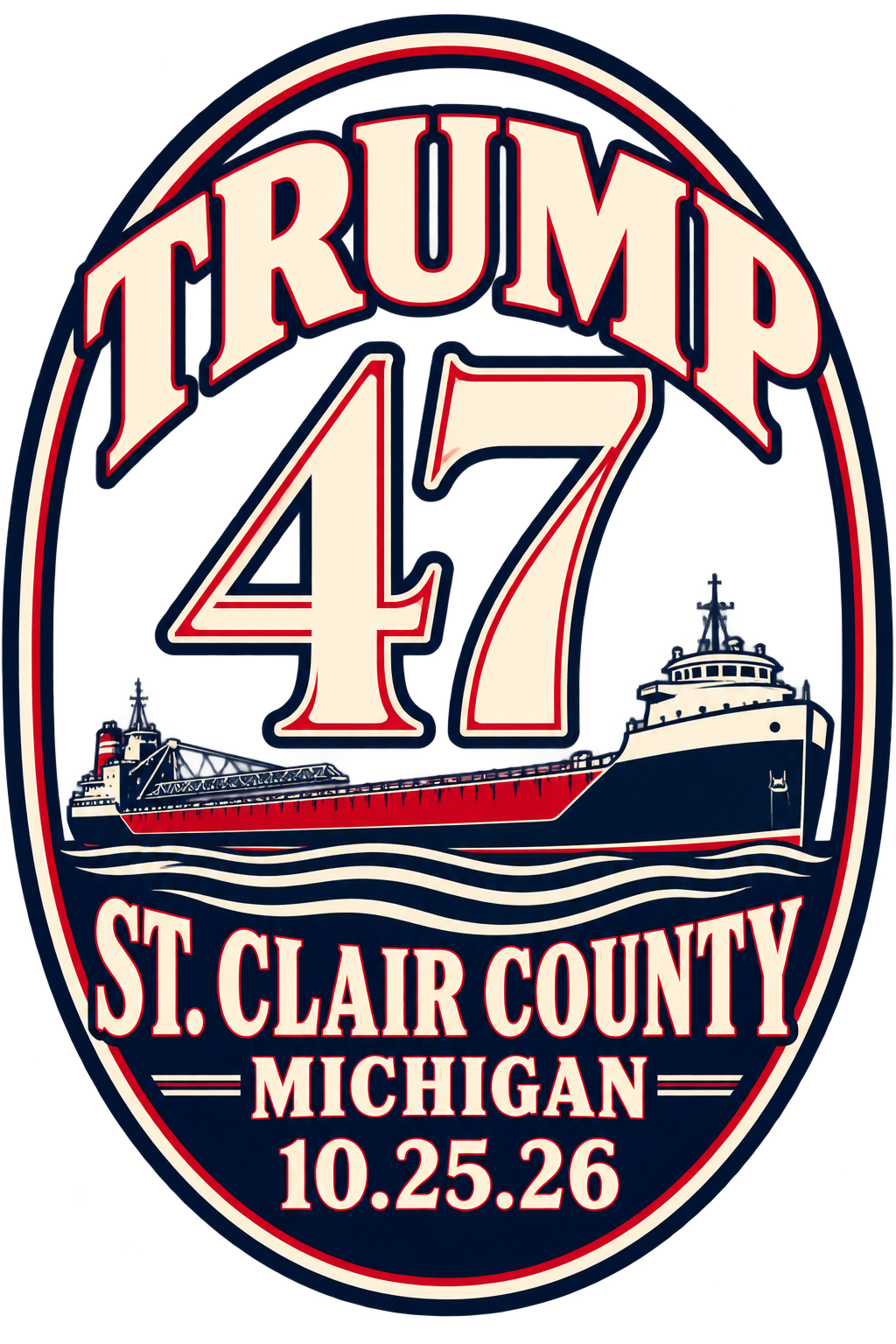 St. Clair County original print artwork
