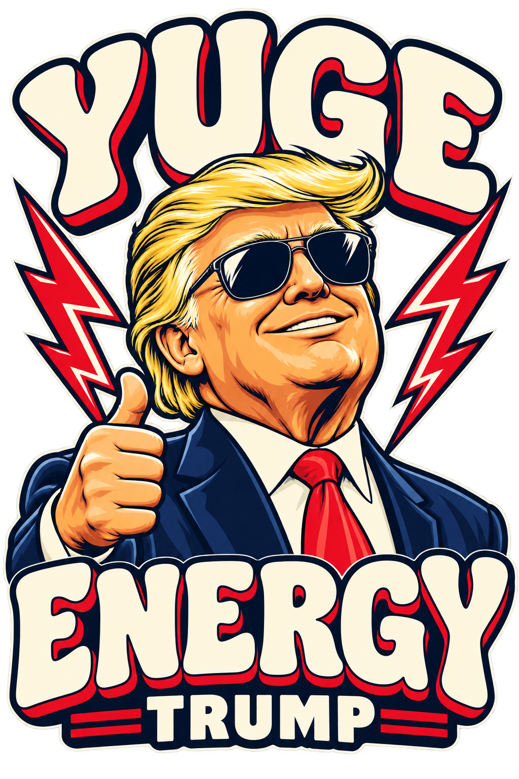 Yuge Energy original print artwork