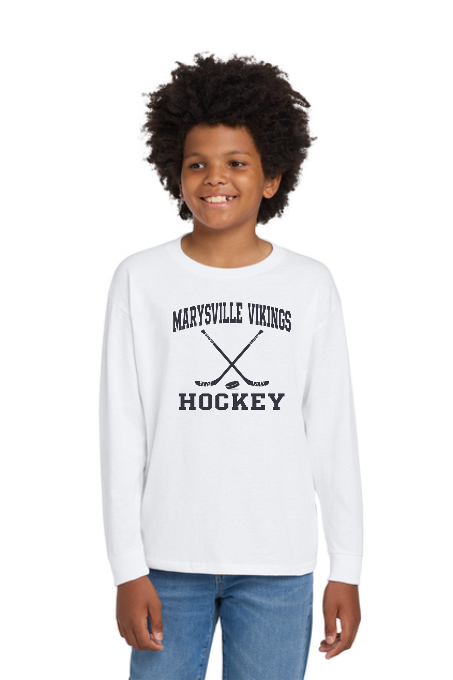 MV-5400B  Gildan® Youth Heavy Cotton™ 100% Cotton Long Sleeve T-Shirt