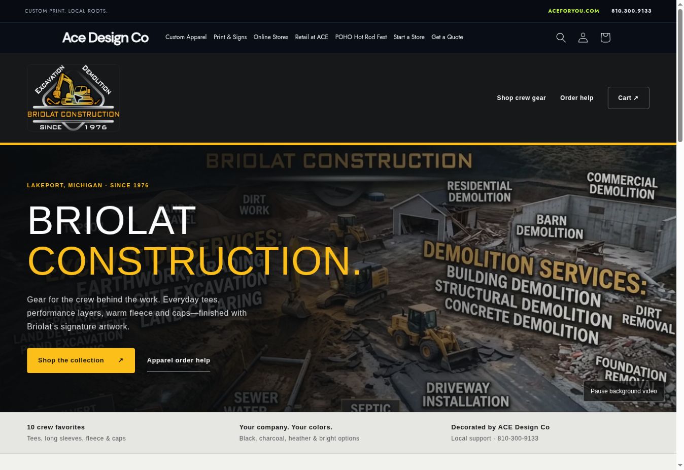 Briolat Construction storefront